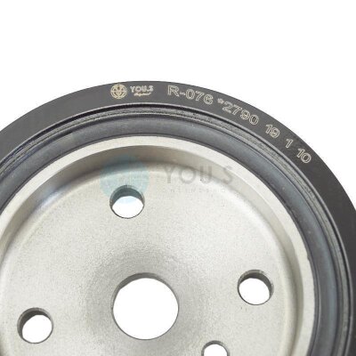 YOU.S Original Riemenscheibe Kurbelwelle für Volvo S60 I S80 I V70 II XC70 XC90 I 2.4 CDi / D / D5