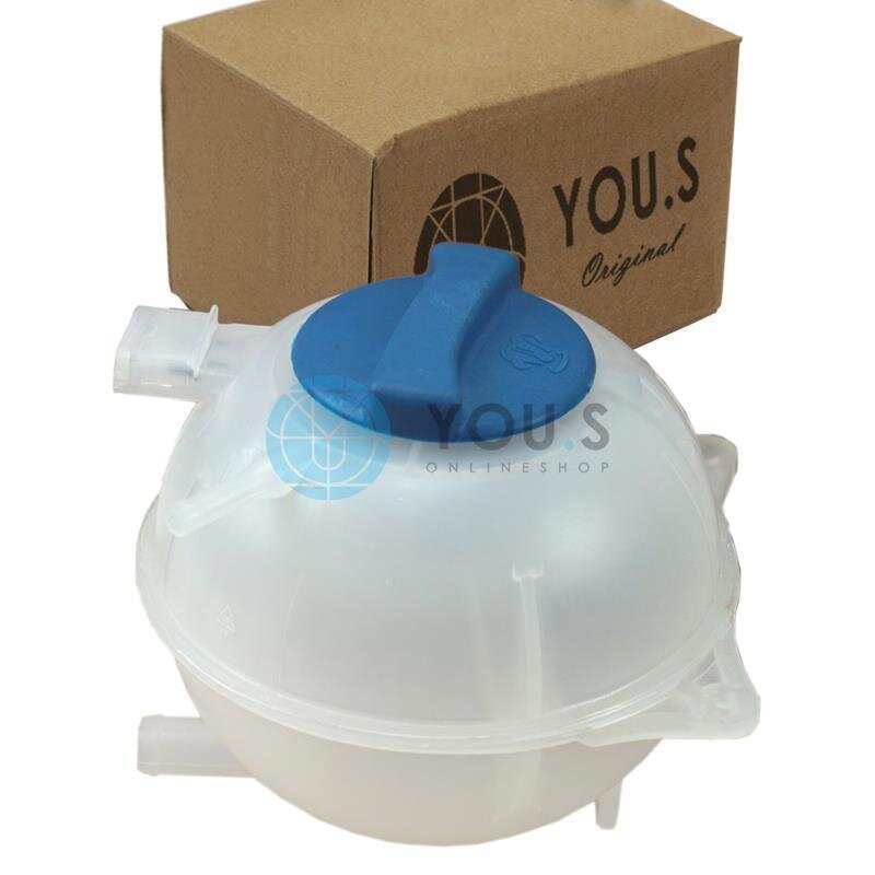 YOU.S Original Ausgleichsbehälter Kühlmittel + Deckel kompatibel mit SEAT / VW 6N0121407