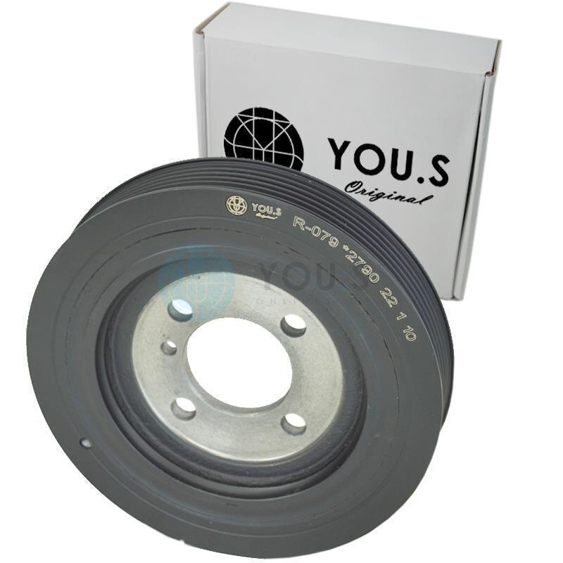 YOU.S Original Riemenscheibe Kurbelwelle kompatibel mit Hyundai / KIA 2.0 CRDi 2.2 CRDi