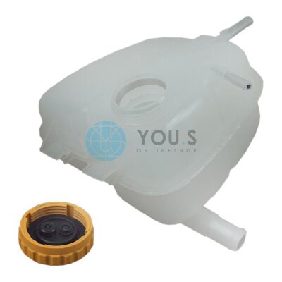 YOU.S Original Ausgleichsbehälter Kühlmittel + Deckel für OPEL 01304223