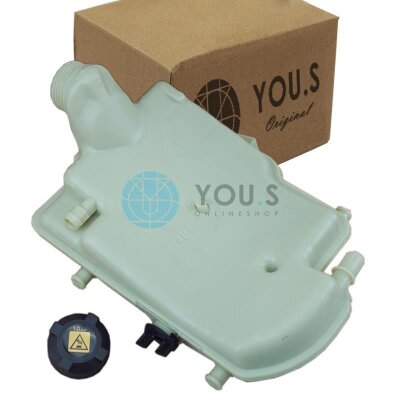 YOU.S Original Ausgleichsbehälter Kühlmittel + Deckel kompatibel mit PEUGEOT 206 - 1323.06