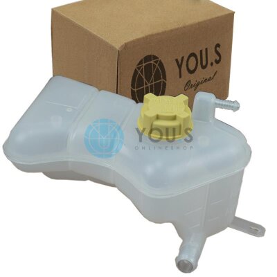 YOU.S Original Ausgleichsbehälter Kühlmittel + Deckel kompatibel mit FORD FIESTA / COURIER - 1004005