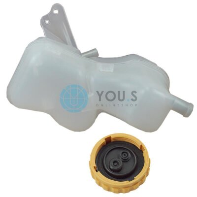YOU.S Original Ausgleichsbehälter Kühlmittel mit Deckel kompatibel mit OPEL CALIBRA A / VECTRA A - 01304640