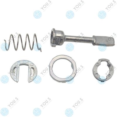 6 x YOU.S Original Reparatursatz Türschloss Schließzylinder Vorne Links / Rechts kompatibel mit Audi kompatibel mit Seat kompatibel mit VW - 3B0837167
