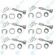 6 x YOU.S Original Reparatursatz Türschloss Schließzylinder Vorne Links / Rechts kompatibel mit Audi kompatibel mit Seat kompatibel mit VW - 3B0837167