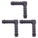 3 x YOU.S Original Schlauchverbinder Zwischenstück RGV Ø 8 mm 90° Winkel - L Form
