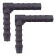 2 x YOU.S Original Schlauchverbinder Zwischenstück RGV Ø 5 mm 90° Winkel - L Form