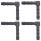 4 x YOU.S Original Schlauchverbinder Zwischenstück RGV Ø 4 mm 90° Winkel - L Form