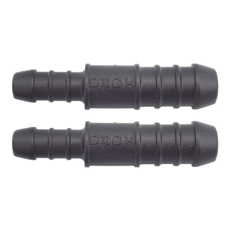 2 x YOU.S Original Schlauchverbinder Zwischenstück RGV Ø 14mm 10mm - Gerade Form - Reduzierer