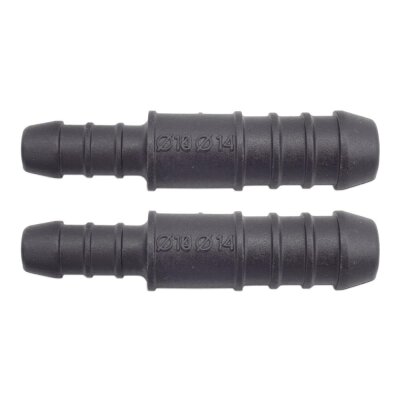 2 x YOU.S Original Schlauchverbinder Zwischenstück RGV Ø 14mm 10mm - Gerade Form - Reduzierer