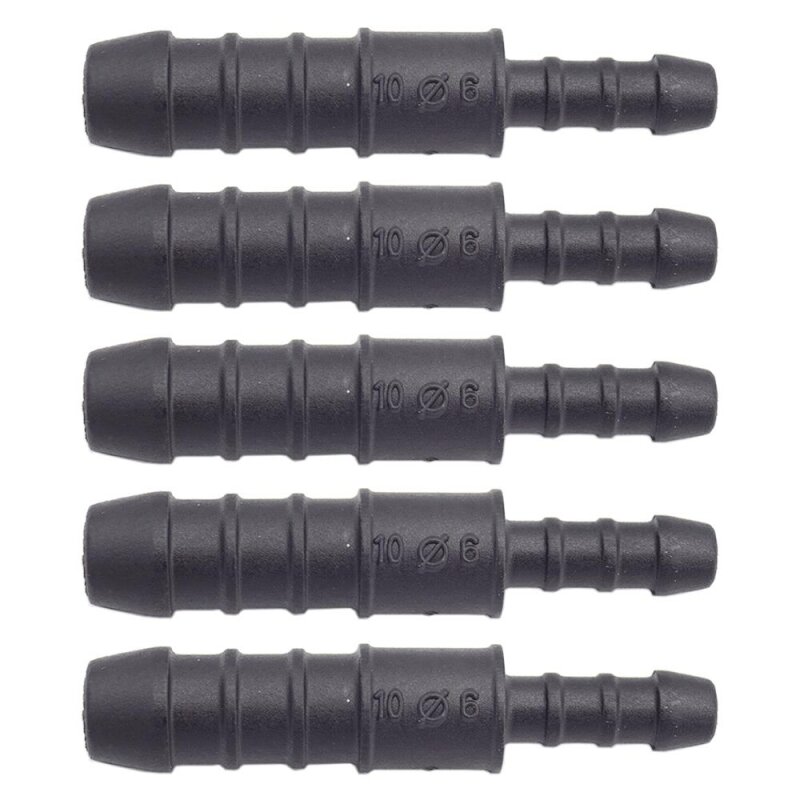 5 x YOU.S Original Schlauchverbinder Zwischenstück RGV Ø 10mm 6mm - Gerade Form - Reduzierer