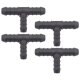 4 x YOU.S Original Schlauchverbinder Zwischenstück RGV Ø 12x10x12 mm - T-Stück Reduzierer