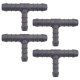 4 x YOU.S Original Schlauchverbinder Zwischenstück RGV Ø 10x8x10 mm - T-Stück Reduzierer