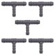 5 x YOU.S Original Schlauchverbinder Zwischenstück RGV Ø 10x8x10 mm - T-Stück Reduzierer