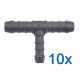 10 x YOU.S Original Schlauchverbinder Zwischenstück RGV Ø 10x8x10 mm - T-Stück Reduzierer