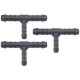 3 x YOU.S Original Schlauchverbinder Zwischenstück RGV Ø 8x6x8 mm - T-Stück Reduzierer