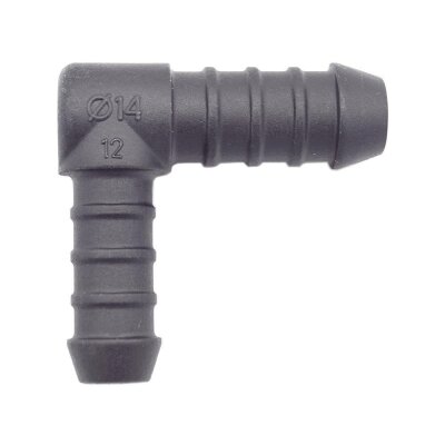 3 x YOU.S Original Schlauchverbinder Zwischenstück RGV Ø 12x14 mm 90° Winkel - L-Form Reduzierer