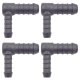 4 x YOU.S Original Schlauchverbinder Zwischenstück RGV Ø 10x14 mm 90° Winkel - L-Form Reduzierer