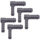 5 x YOU.S Original Schlauchverbinder Zwischenstück RGV Ø 10x14 mm 90° Winkel - L-Form Reduzierer