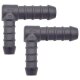 2 x YOU.S Original Schlauchverbinder Zwischenstück RGV Ø 10x12 mm 90° Winkel - L-Form Reduzierer