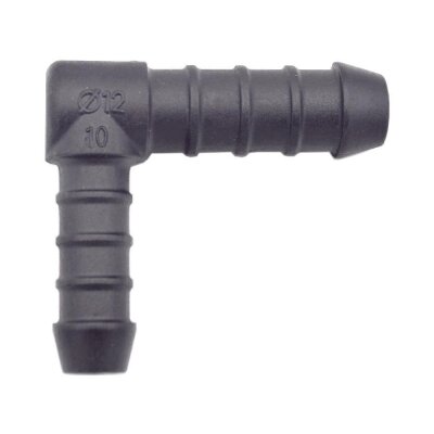 10 x YOU.S Original Schlauchverbinder Zwischenstück RGV Ø 10x12 mm 90° Winkel - L-Form Reduzierer