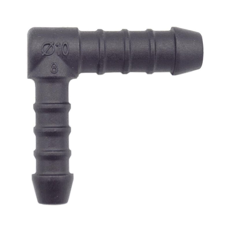 1 x YOU.S Original Schlauchverbinder Zwischenstück RGV Ø 8x10 mm 90° Winkel - L-Form Reduzierer