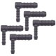 5 x YOU.S Original Schlauchverbinder Zwischenstück RGV Ø 6x10 mm 90° Winkel - L-Form Reduzierer