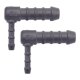 2 x YOU.S Original Schlauchverbinder Zwischenstück RGV Ø 4x8 mm 90° Winkel - L-Form Reduzierer