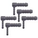 5 x YOU.S Original Schlauchverbinder Zwischenstück RGV Ø 4x8 mm 90° Winkel - L-Form Reduzierer