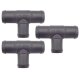 3 x YOU.S Original Schlauchverbinder Zwischenstück RGV Ø 25x22x25 mm - T-Stück Reduzierer