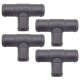 4 x YOU.S Original Schlauchverbinder Zwischenstück RGV Ø 25x22x25 mm - T-Stück Reduzierer