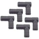 5 x YOU.S Original Schlauchverbinder Zwischenstück RGV Ø 20 mm 90° Winkel - L Form