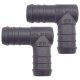 2 x YOU.S Original Schlauchverbinder Zwischenstück RGV Ø 18 mm 90° Winkel - L Form