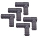 5 x YOU.S Original Schlauchverbinder Zwischenstück RGV Ø 18 mm 90° Winkel - L Form