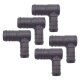 5 x YOU.S Original Schlauchverbinder Zwischenstück RGV Ø 16x20 mm 90° Winkel - L-Form Reduzierer