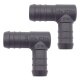 2 x YOU.S Original Schlauchverbinder Zwischenstück RGV Ø 16x18 mm 90° Winkel - L-Form Reduzierer