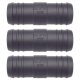 3 x YOU.S Original Schlauchverbinder Leitung Zwischenstück RGV Ø 25x25 mm - Gerade Form