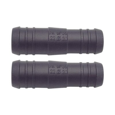 2 x YOU.S Original Schlauchverbinder Zwischenstück RGV Ø 22mm 20mm - Gerade Form - Reduzierer