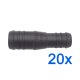 20 x YOU.S Original Schlauchverbinder Zwischenstück RGV Ø 22mm 18mm - Gerade Form - Reduzierer