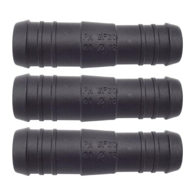 3 x YOU.S Original Schlauchverbinder Zwischenstück RGV Ø 20mm 18mm - Gerade Form - Reduzierer