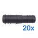 20 x YOU.S Original Schlauchverbinder Zwischenstück RGV Ø 20mm 18mm - Gerade Form - Reduzierer