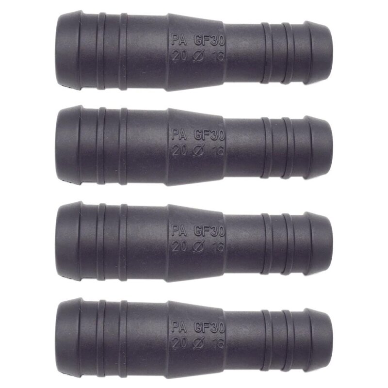 4 x YOU.S Original Schlauchverbinder Zwischenstück RGV Ø 20mm 16mm - Gerade Form - Reduzierer