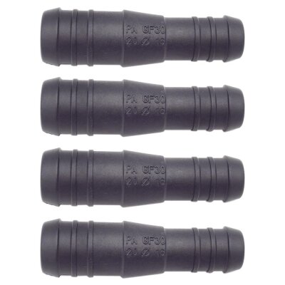 4 x YOU.S Original Schlauchverbinder Zwischenstück RGV Ø 20mm 16mm - Gerade Form - Reduzierer