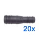 20 x YOU.S Original Schlauchverbinder Zwischenstück RGV Ø 20mm 16mm - Gerade Form - Reduzierer