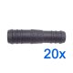 20 x YOU.S Original Schlauchverbinder Zwischenstück RGV Ø 18mm 16mm - Gerade Form - Reduzierer