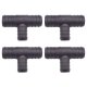 4 x YOU.S Original Schlauchverbinder Zwischenstück RGV Ø 25x25x20 mm - T-Stück Reduzierer