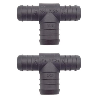 2 x YOU.S Original Schlauchverbinder Zwischenstück RGV Ø 20x20x25 mm - T-Stück Reduzierer