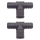 2 x YOU.S Original Schlauchverbinder Zwischenstück RGV Ø 20x20x25 mm - T-Stück Reduzierer