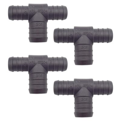 4 x YOU.S Original Schlauchverbinder Zwischenstück RGV Ø 20x20x25 mm - T-Stück Reduzierer
