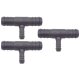 3 x YOU.S Original Schlauchverbinder Zwischenstück RGV Ø 18x18x10 mm - T-Stück Reduzierer